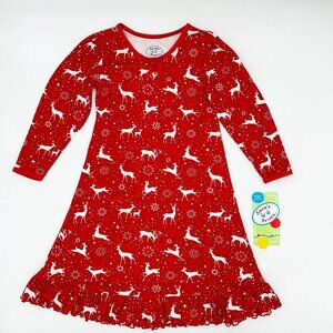 NWT Sara’s Prints Girls Nightgown — Size 4, Red Deer